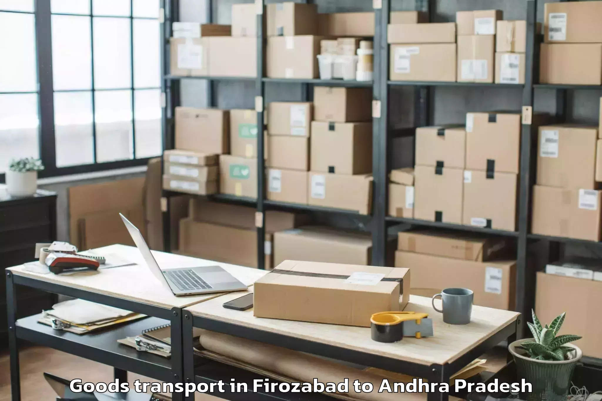 Professional Firozabad to Padmanabham Visakhapatnam Goods Transport